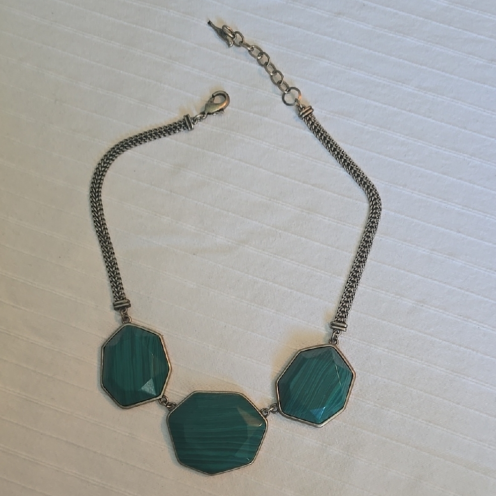 Elegant Chloe + Isabel Gold and Green Necklace